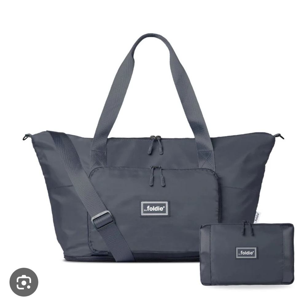 NWOT Dark Gray Foldie Carry on Tote Bag